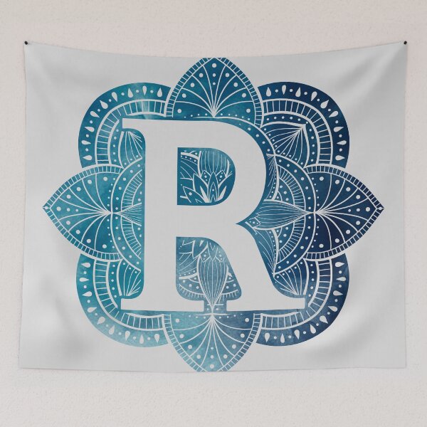 Item preview, Letter R Mandala Monogram designed and sold by BuBuchi.