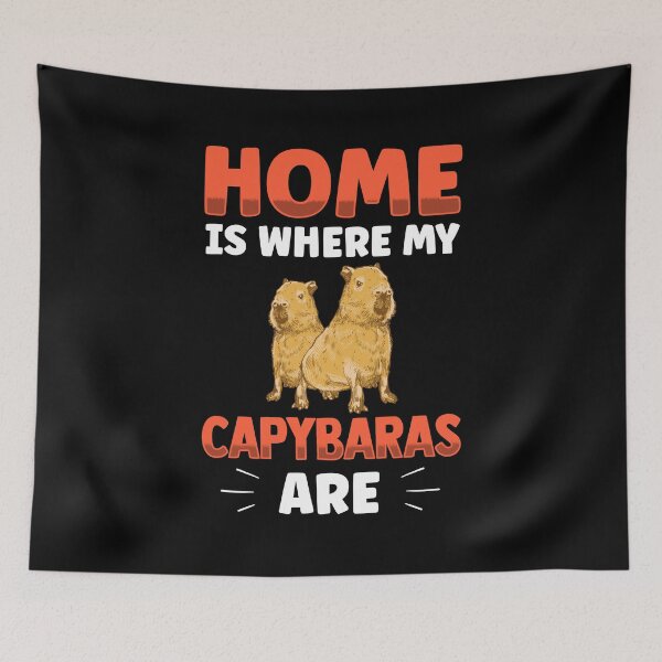 Item preview, Home is where my capybara is capybaras designed and sold by madgrfx.