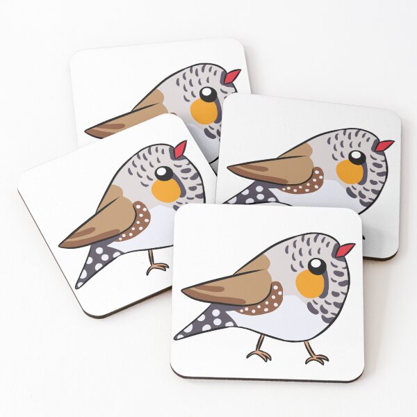 Item preview, Zebra finch cute illustration  designed and sold by Yarafantasyart.