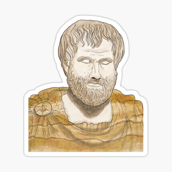 Aristotle Bust Statue - PfCN Sticker