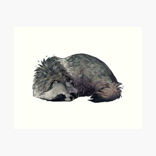 Item preview, Sleeping tanuki designed and sold by Giulialibard.