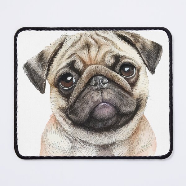 Item preview, Cute lady pug portrait designed and sold by TorriPhoto.