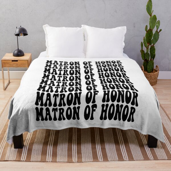Item preview, Matron of Honor Black Retro Graphic Bridal Party Gifts for Bachelorette Party designed and sold by mysticblvd.