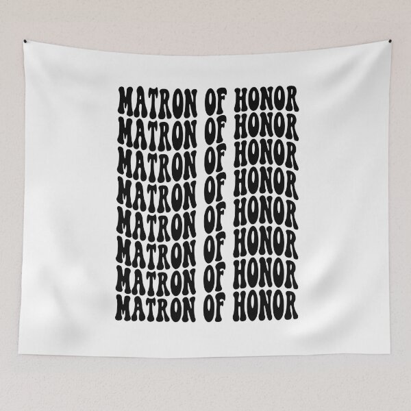 Item preview, Matron of Honor Black Retro Graphic Bridal Party Gifts for Bachelorette Party designed and sold by mysticblvd.
