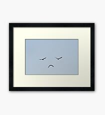 unhappy birds Framed Print