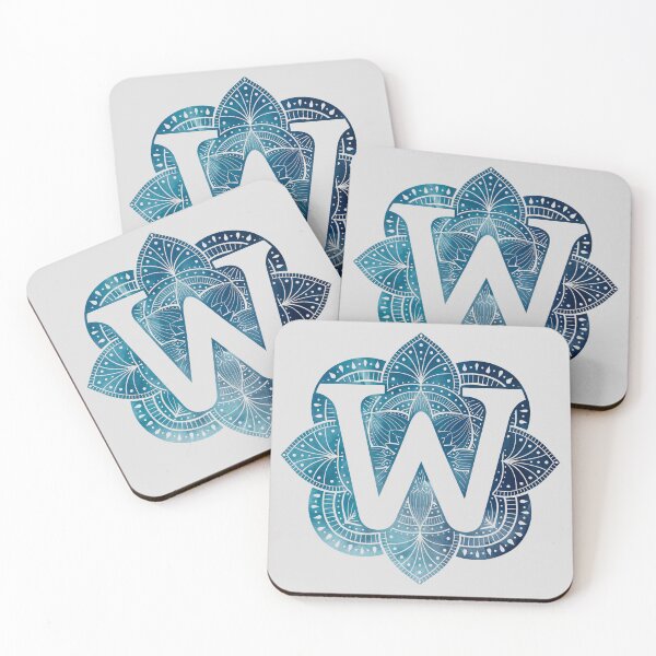 Item preview, Letter W Mandala Monogram designed and sold by BuBuchi.