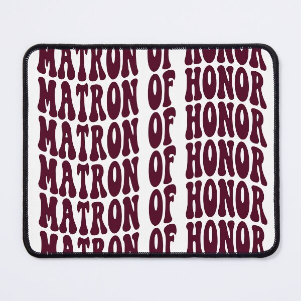 Item preview, Matron of Honor Burgundy Retro Graphic Bridal Party Gifts for Bachelorette Party designed and sold by mysticblvd.