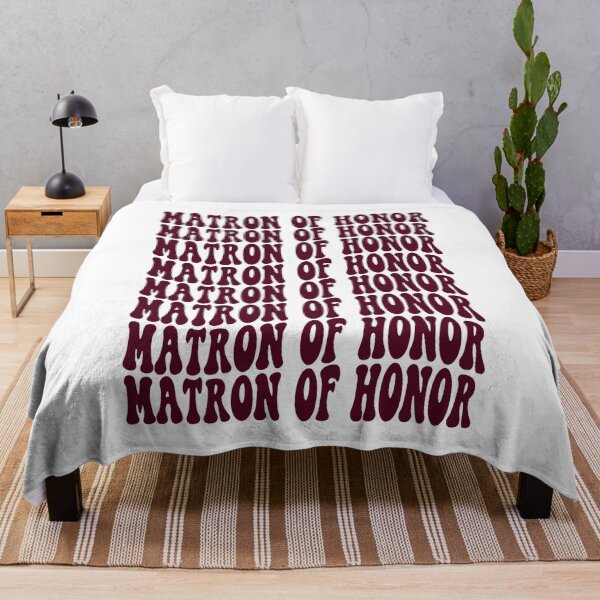 Item preview, Matron of Honor Burgundy Retro Graphic Bridal Party Gifts for Bachelorette Party designed and sold by mysticblvd.