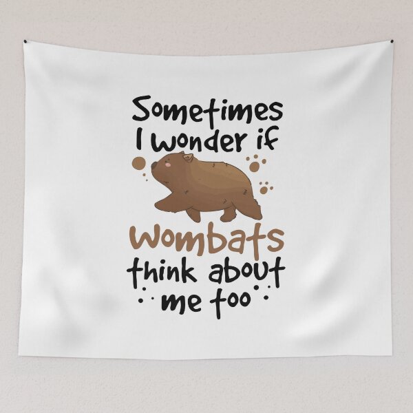 Item preview, wombats think of me australia marsupial designed and sold by madgrfx.
