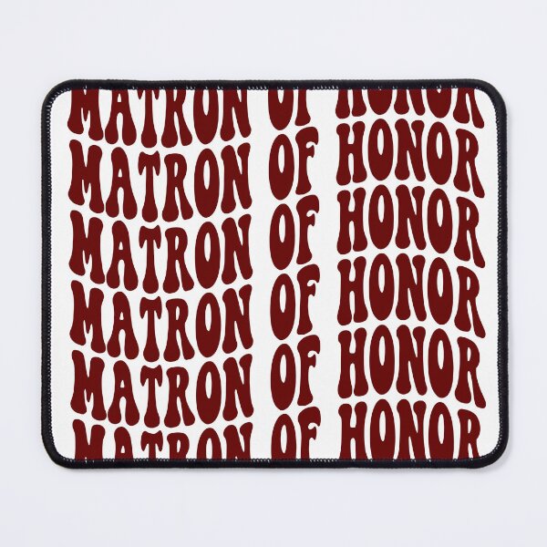 Item preview, Matron of Honor Dark Red Retro Graphic Bridal Party Gifts for Bachelorette Party designed and sold by mysticblvd.