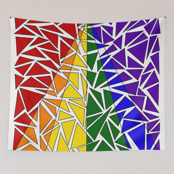 Item preview, Rainbow Prism with Triangles designed and sold by Peace502.