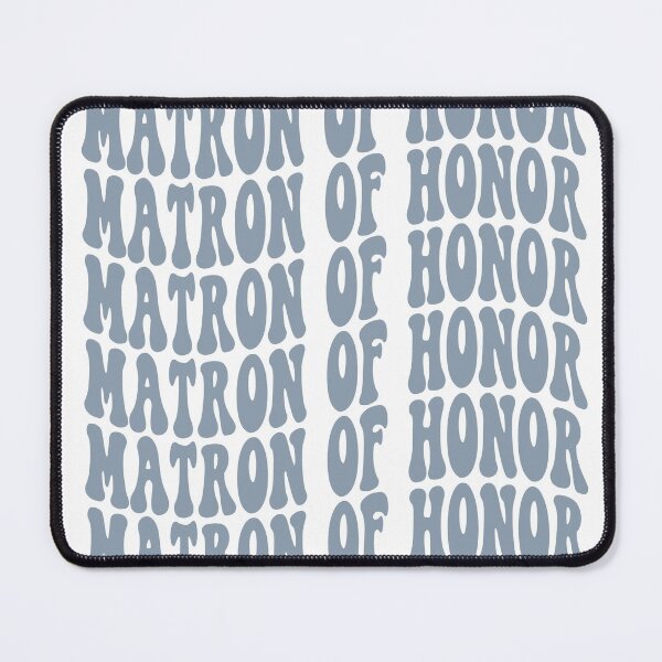 Item preview, Matron of Honor Dusty Blue Retro Graphic Bridal Party Gifts for Bachelorette Party designed and sold by mysticblvd.
