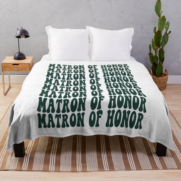 Item preview, Matron of Honor Emerald Green Retro Graphic Bridal Party Gifts for Bachelorette Party designed and sold by mysticblvd.