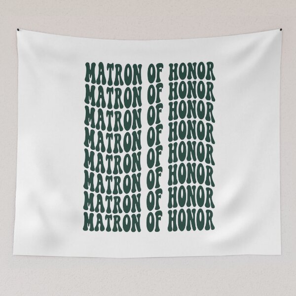 Item preview, Matron of Honor Emerald Green Retro Graphic Bridal Party Gifts for Bachelorette Party designed and sold by mysticblvd.