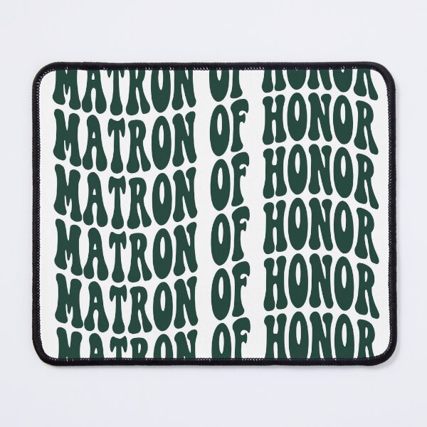 Item preview, Matron of Honor Emerald Green Retro Graphic Bridal Party Gifts for Bachelorette Party designed and sold by mysticblvd.