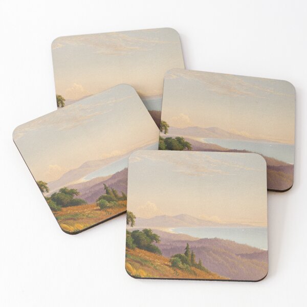 Artikelvorschau, Vintage 1874 Ocean Scene Art - Santa Cruz Mountains, Monterey Bay, Pazifischer Ozean entworfen und verkauft von VintageArtRepro.