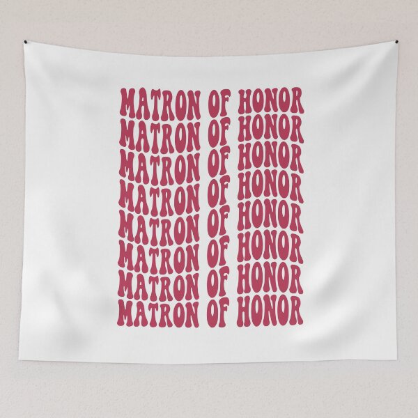 Item preview, Matron of Honor Magenta Pink Retro Graphic Bridal Party Gifts for Bachelorette Party designed and sold by mysticblvd.