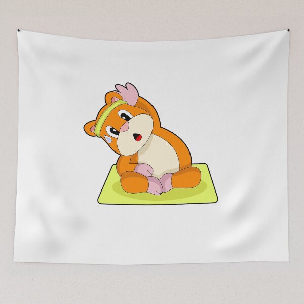 Item preview, Hamster Yoga Fitness Sports designed and sold by Snabdesign84.