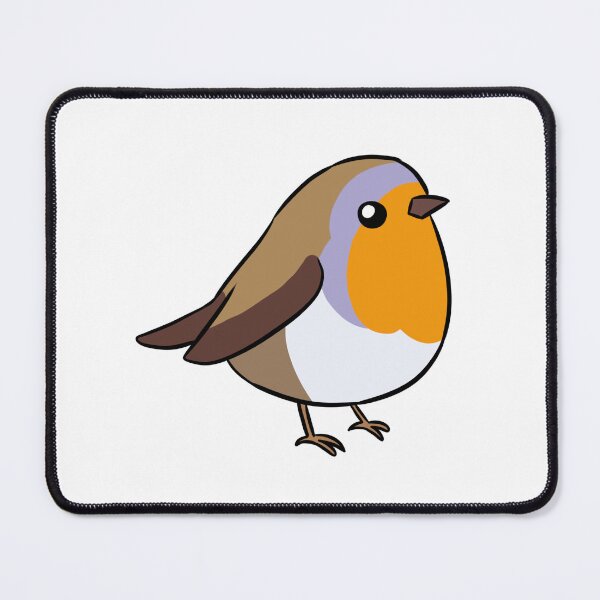 Item preview, European robin bird cute illustration designed and sold by Yarafantasyart.
