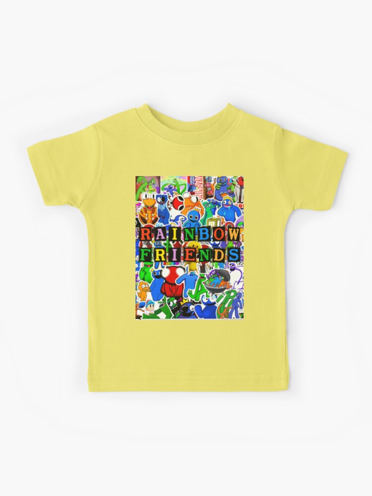 Kids Rainbow Friends Shirt Blue Yellow