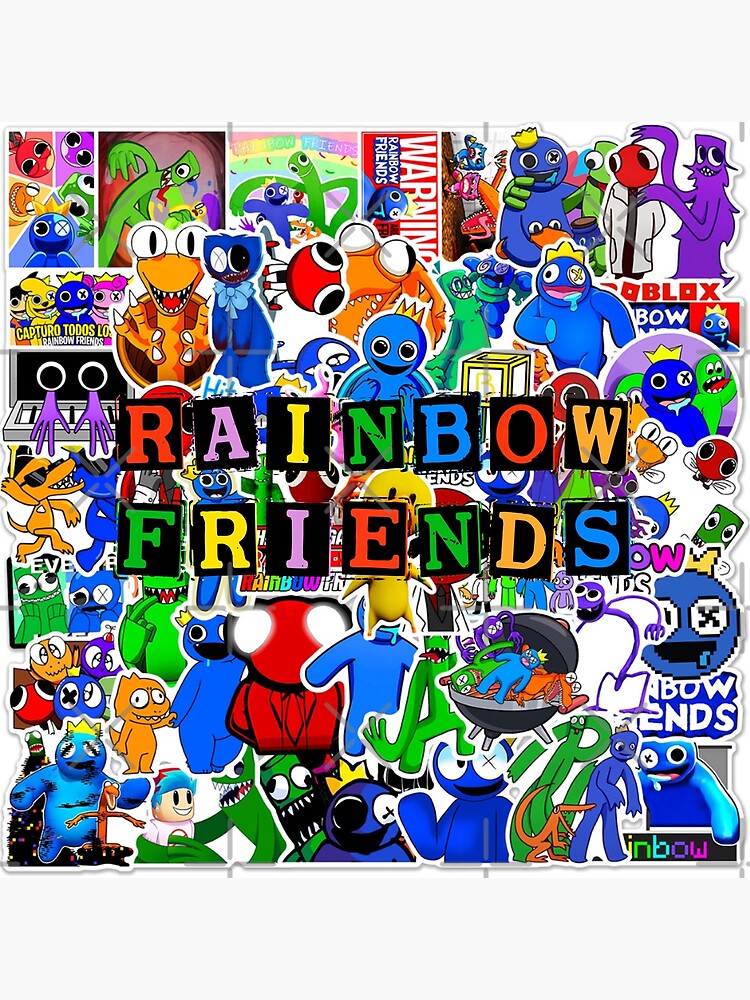 Roblox RAINBOW FRIENDS 4 Pack Mini Figure Set PURPLE ORANGE GREEN BLUE NEW  2023