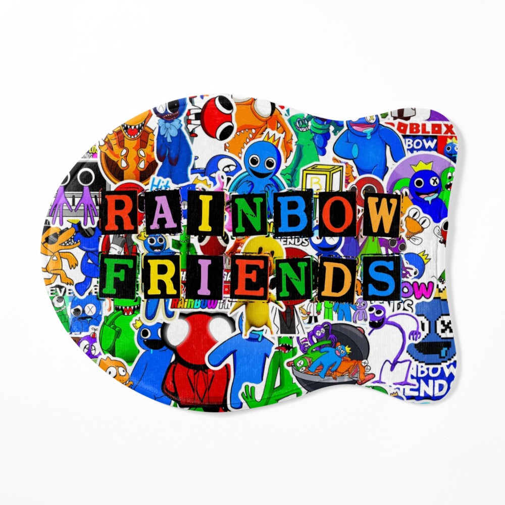 Logo de RAINBOW FRIENDS chiseled bookshelf pixel art