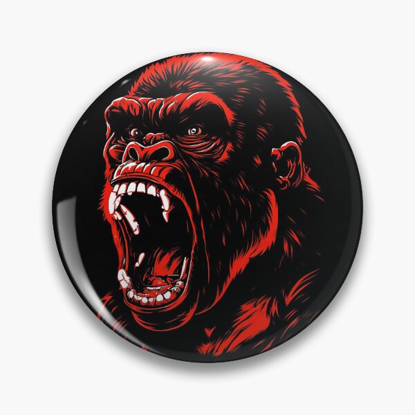 Item preview, Scary Gorilla portrait illustration designed and sold by Gerald Waters.