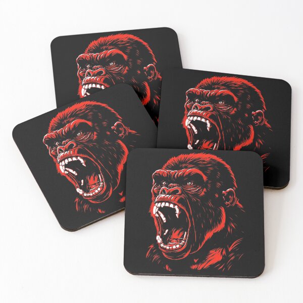 Item preview, Scary Gorilla portrait illustration designed and sold by Gerald Waters.