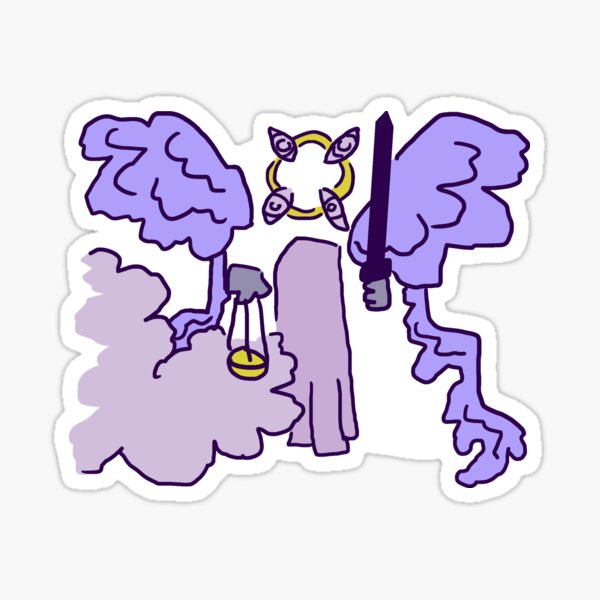 Ange Archange Violet Sticker Sticker