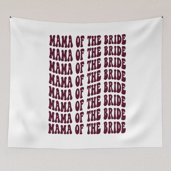 Item preview, Mother of the Bride Burgundy Retro Graphic Bridal Party Gifts for Bachelorette Party designed and sold by mysticblvd.