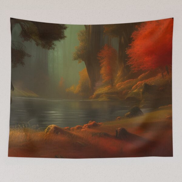 Item preview, Autumn Lakeside Digital Art  designed and sold by KaelumH.