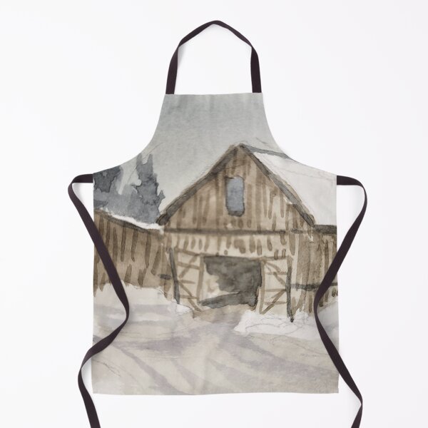 Item preview, Brown Snowy Barn designed and sold by Nicole Hanson.