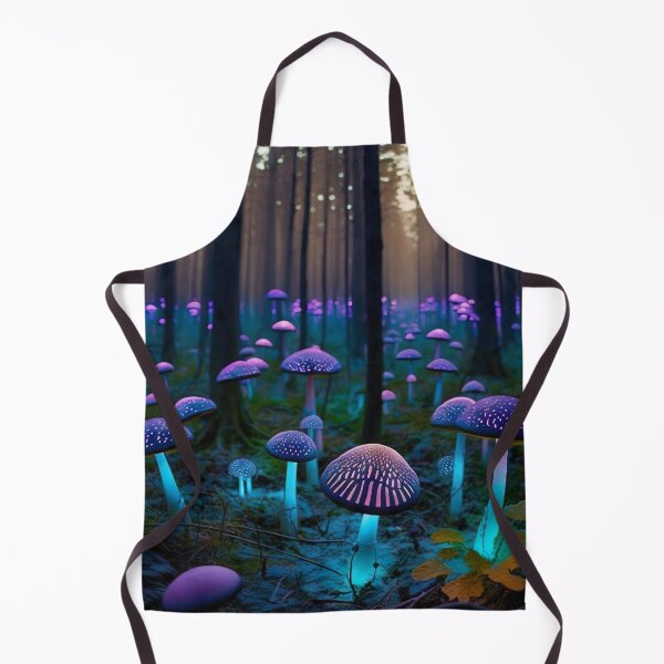 Item preview, Bioluminescent mushroom forest at night designed and sold by Matt's Artificial Nature.