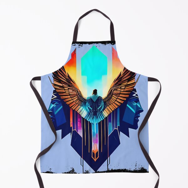 Item preview, Horus Egyptian God Falcon in Cyberpunk Style Sticker - Unique and Eye-Catching Design for Laptop, Water Bottle, and More! designed and sold by Mytho Merch.