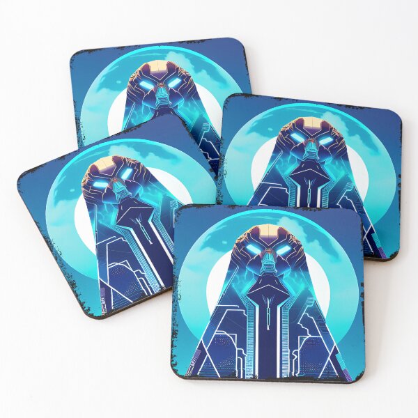 Item preview, Horus Egyptian God Falcon in Cyberpunk Style Sticker - Unique and Eye-Catching Design for Laptop, Water Bottle, and More! designed and sold by Mytho Merch.