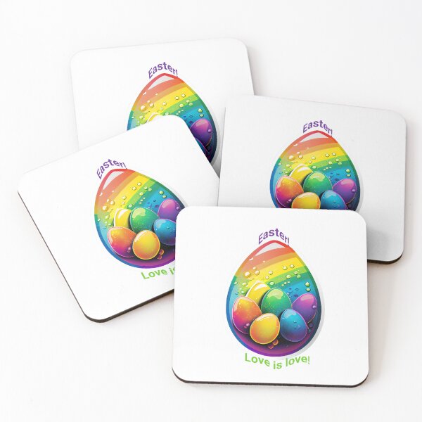 Item preview, Easter LGBT Sticker - Pride - Rainbow Colors - Gift - Love is Love designed and sold by Suzana Djordjevic.
