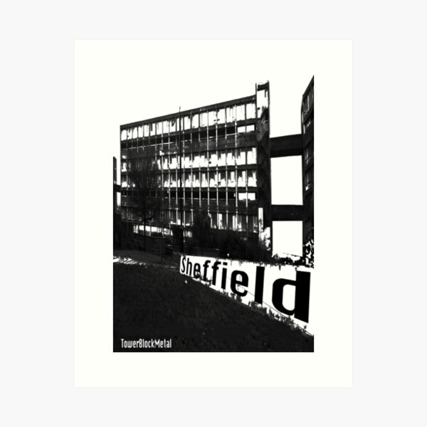 TowerBlockMetal Urban T Shirt 2 Art Print