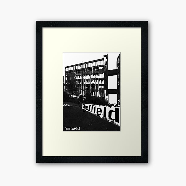 TowerBlockMetal Urban T Shirt 2 Framed Art Print