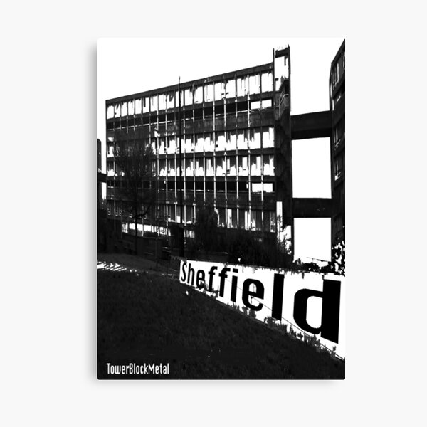 TowerBlockMetal Urban T Shirt 2 Canvas Print