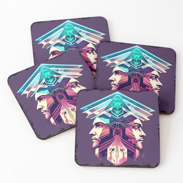 Item preview, Horus Egyptian God Falcon in Cyberpunk Style Sticker - Unique and Eye-Catching Design for Laptop, Water Bottle, and More! designed and sold by Mytho Merch.