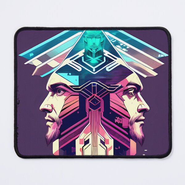 Item preview, Horus Egyptian God Falcon in Cyberpunk Style Sticker - Unique and Eye-Catching Design for Laptop, Water Bottle, and More! designed and sold by Mytho Merch.