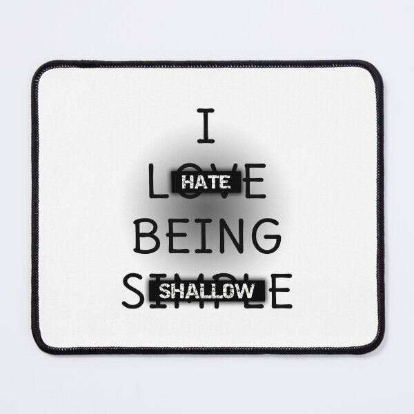 Item preview, Simple or Shallow designed and sold by IntoitSales.