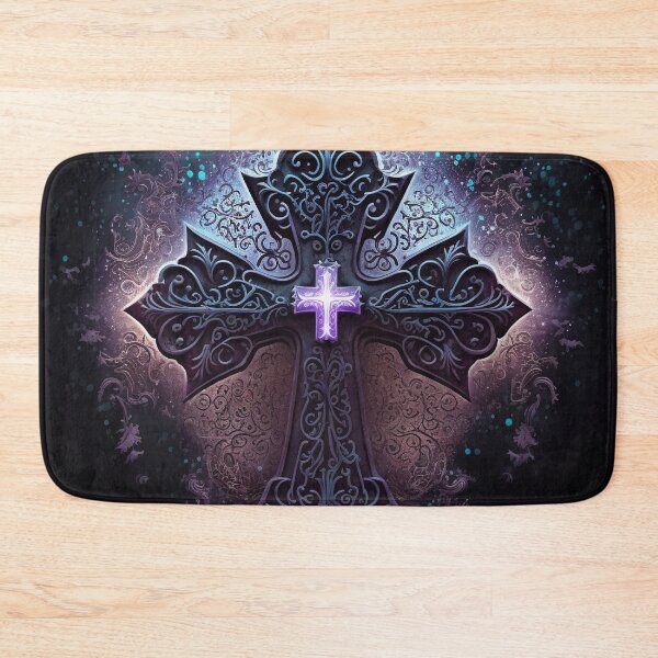 Item preview, Gothic Cross on Glowing Background With Pastel Hues designed and sold by Dragonstrom.