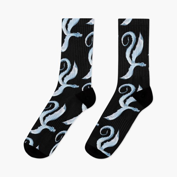 Item preview, licht blue dragon black designed and sold by oniadragon.