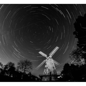 Artwork thumbnail, Star Trail - Upminster Windmill by hartrockets