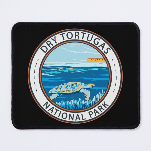 Item preview, Dry Tortugas National Park Turtle Badge designed and sold by KrisSidDesigns.