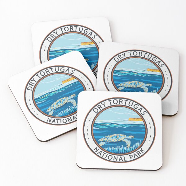 Item preview, Dry Tortugas National Park Turtle Badge designed and sold by KrisSidDesigns.
