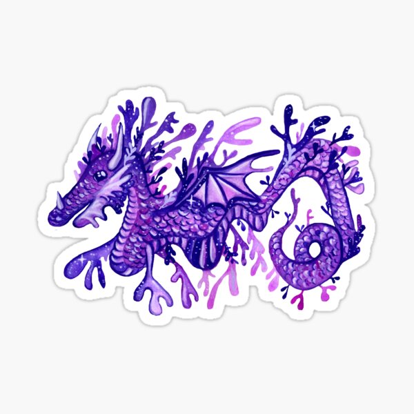 Sea Dragon | Black Sticker