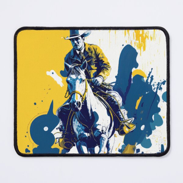 Item preview, Cowboy on a Horse watercolor designed and sold by Sintivastore.