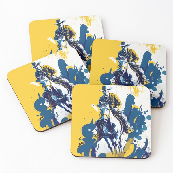 Item preview, Cowboy on a Horse watercolor designed and sold by Sintivastore.